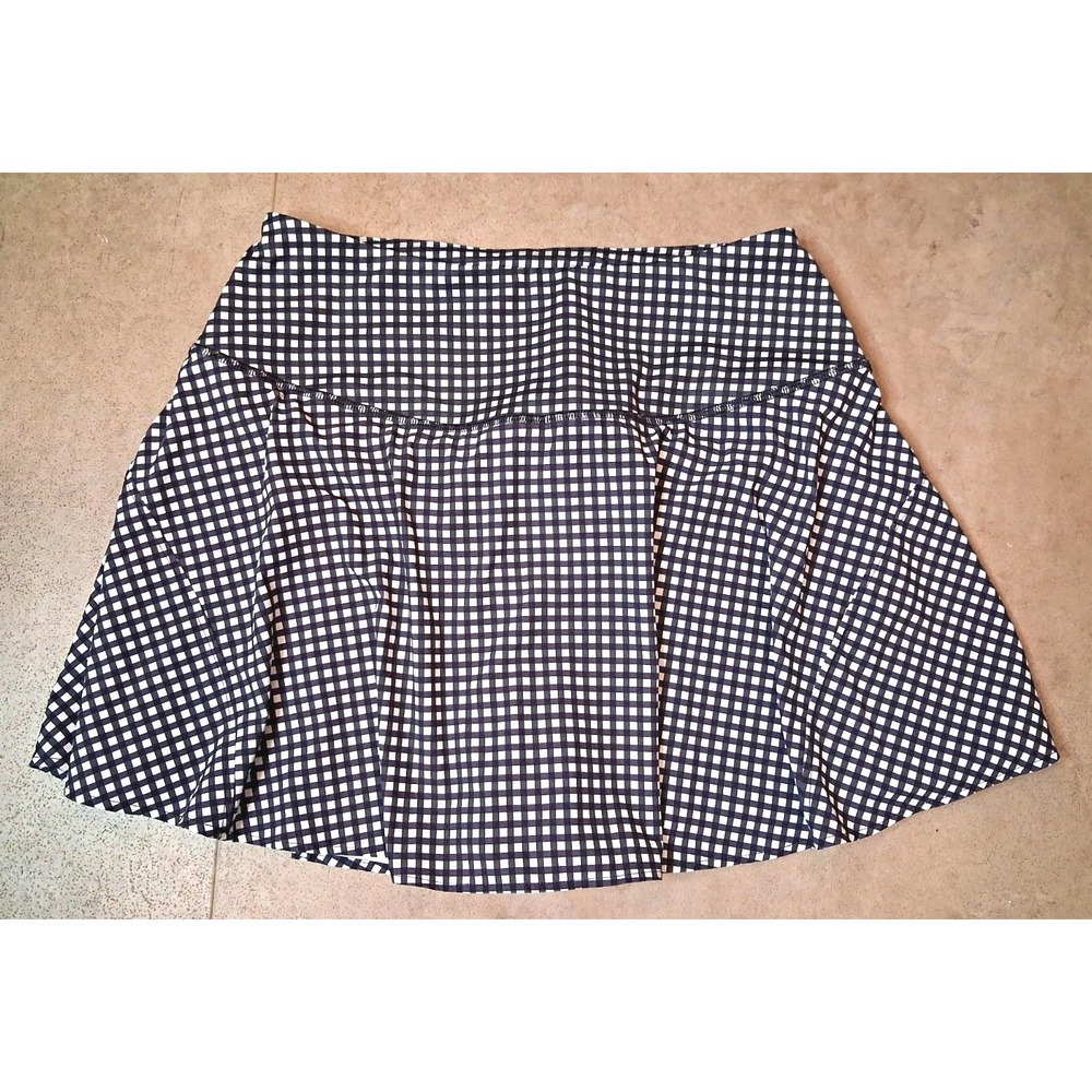 Avia Gingham Skirt Short Womens Size Medium Athleisure Tennis Golf Activewear - Picture 1 of 5